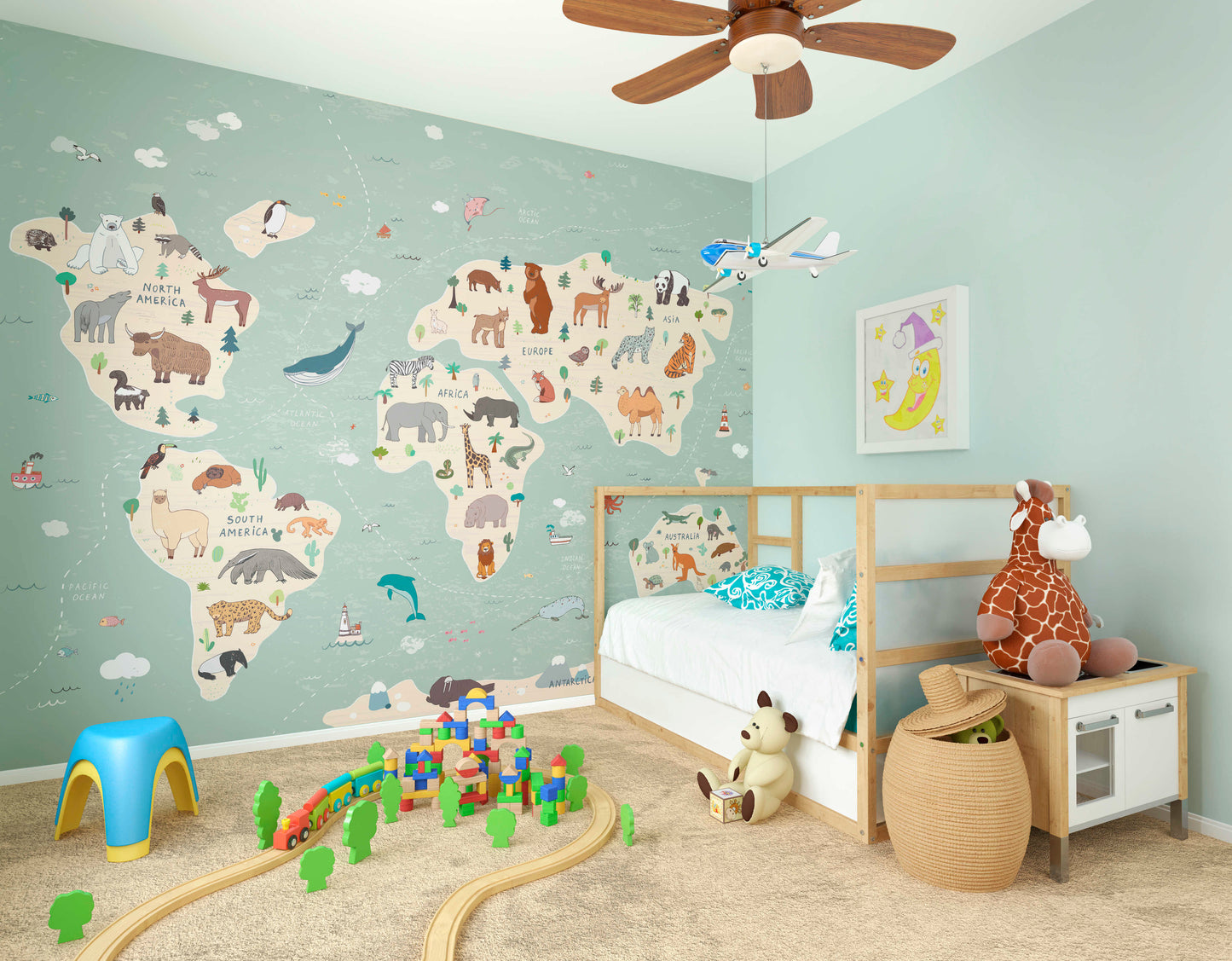 CHILDREN'S WORLD MAP - Multi