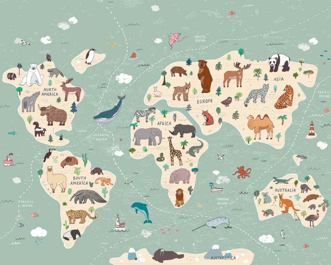 CHILDREN'S WORLD MAP - Multi