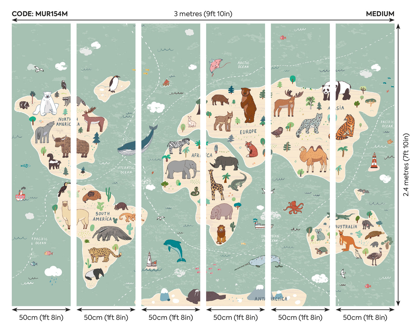 CHILDREN'S WORLD MAP - Multi