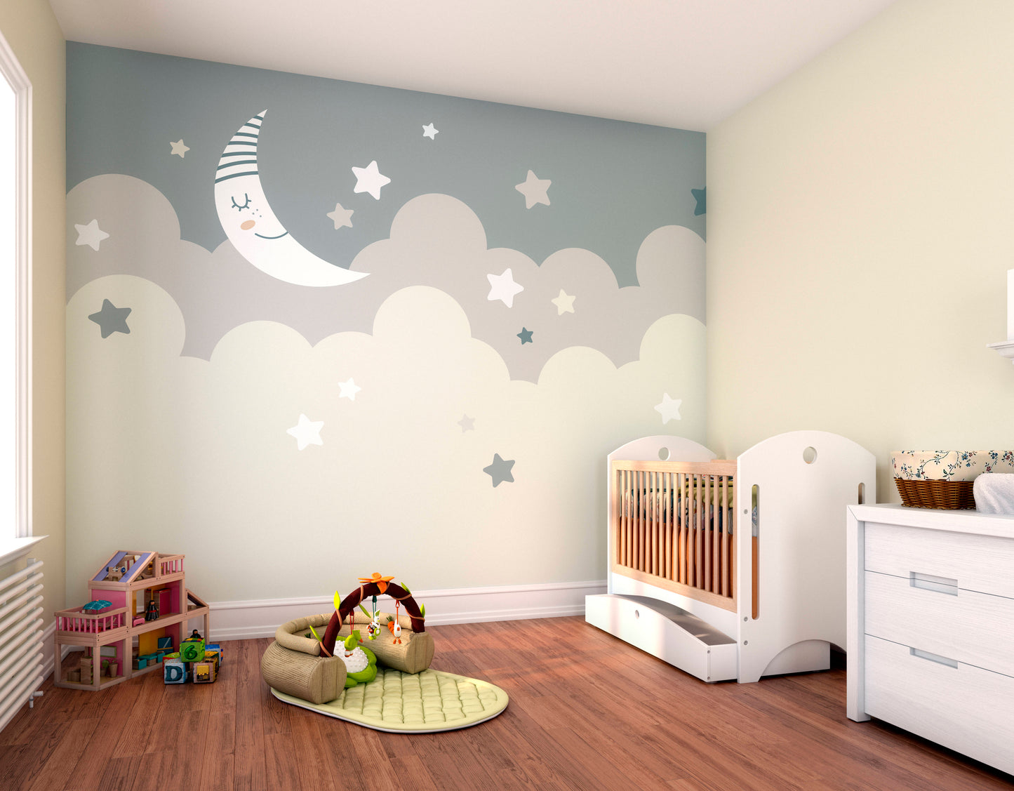 NIGHTTIME CHILDREN'S SKY - Dove Grey