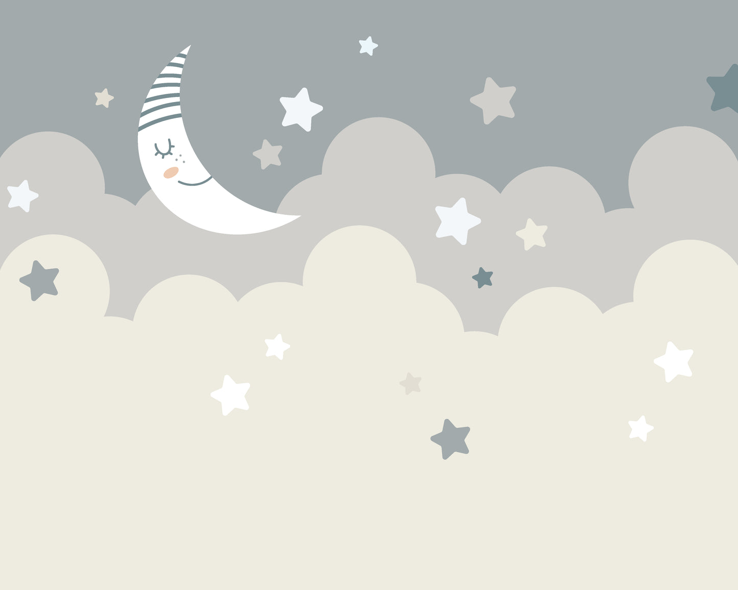 NIGHTTIME CHILDREN'S SKY - Dove Grey