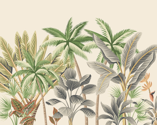 TROPICAL PALM TREES - Natural