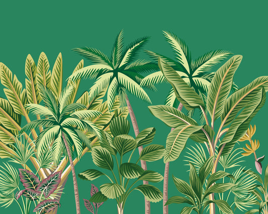 TROPICAL PALM TREES - Green