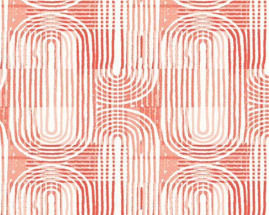CURVED LINE TEXTURE - Orange