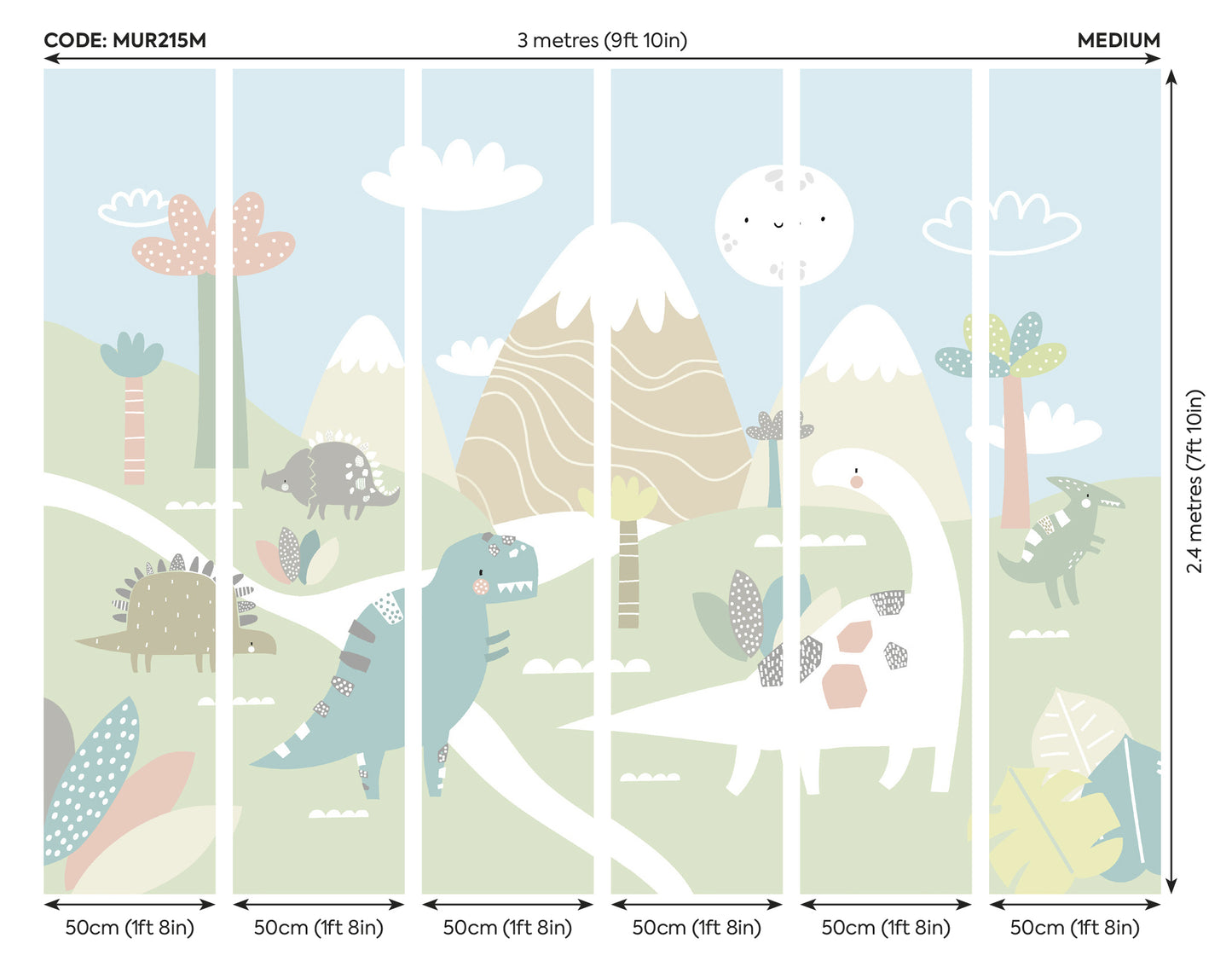 DINOSAUR LAND - Pale Green