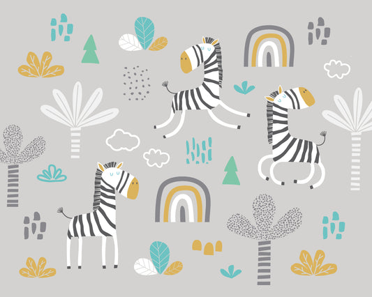 DANCING ZEBRAS - Grey