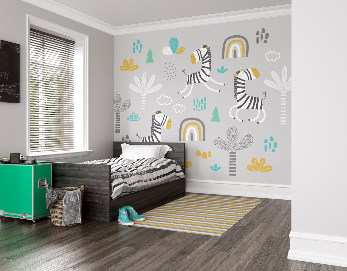 DANCING ZEBRAS - Grey
