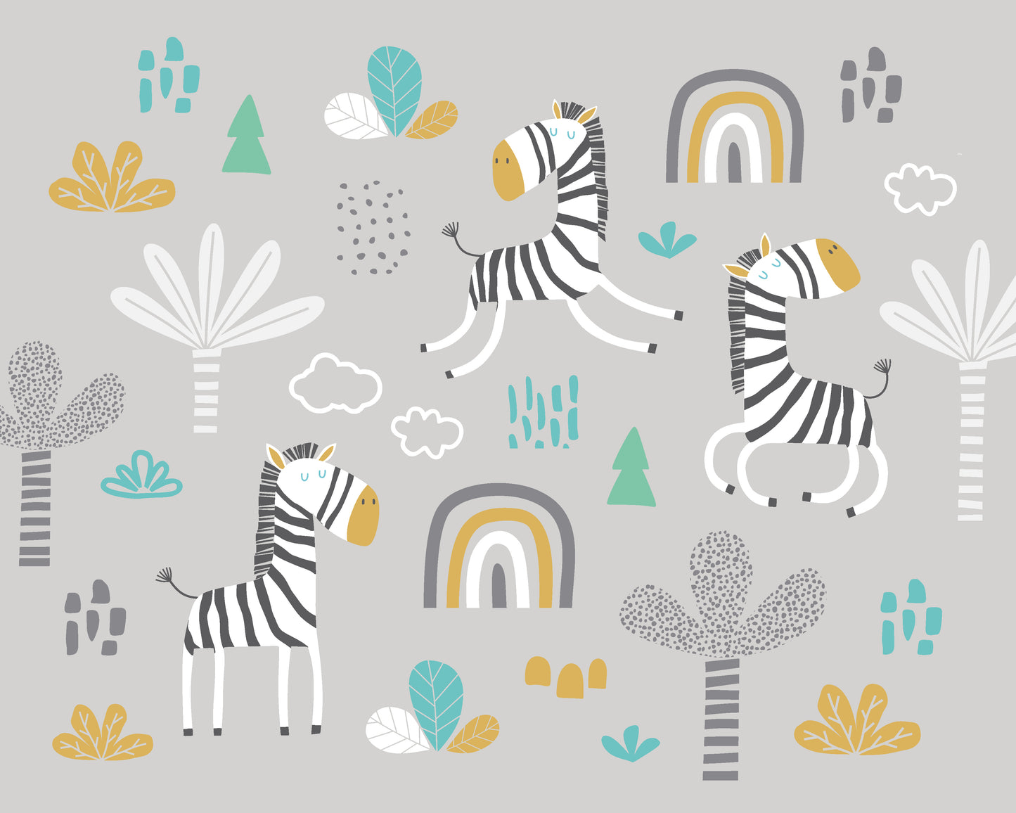 DANCING ZEBRAS - Grey