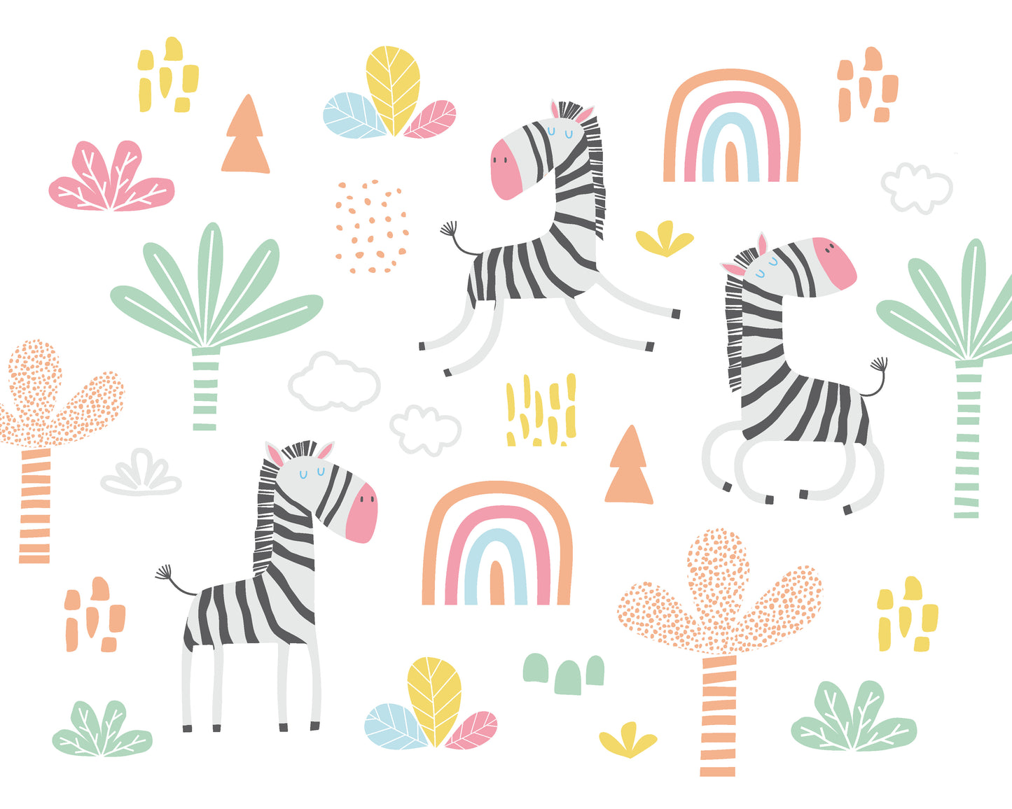 DANCING ZEBRAS - White