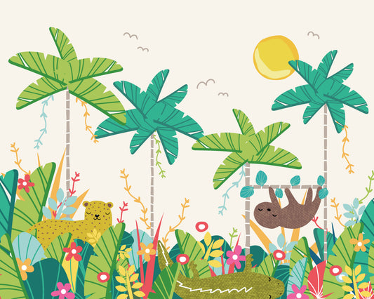 JUNGLE ANIMALS - Green
