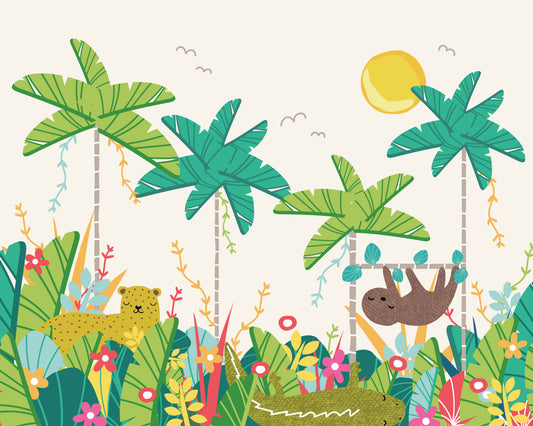 JUNGLE ANIMALS - Green