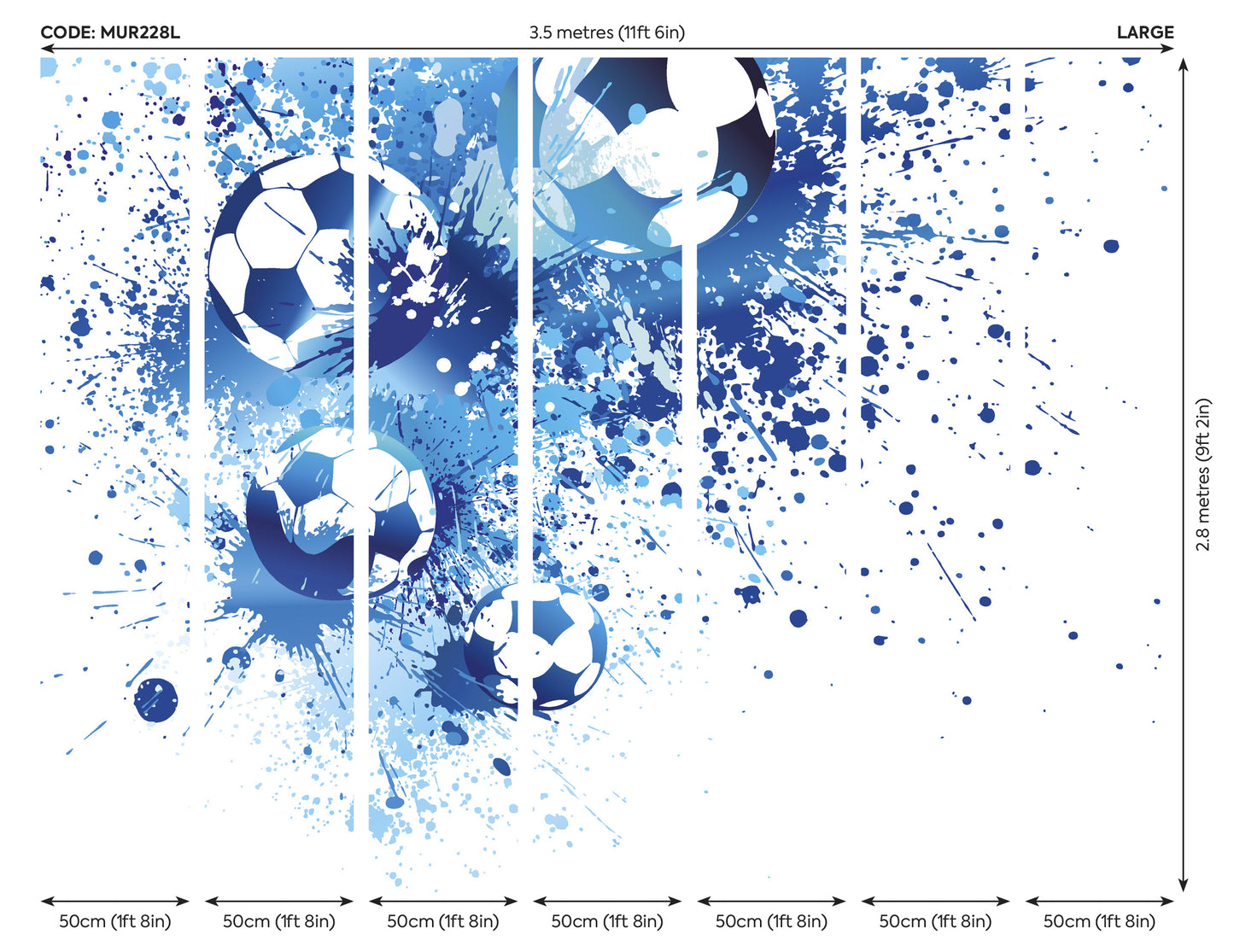 FOOTBALL SPLASH - Blue