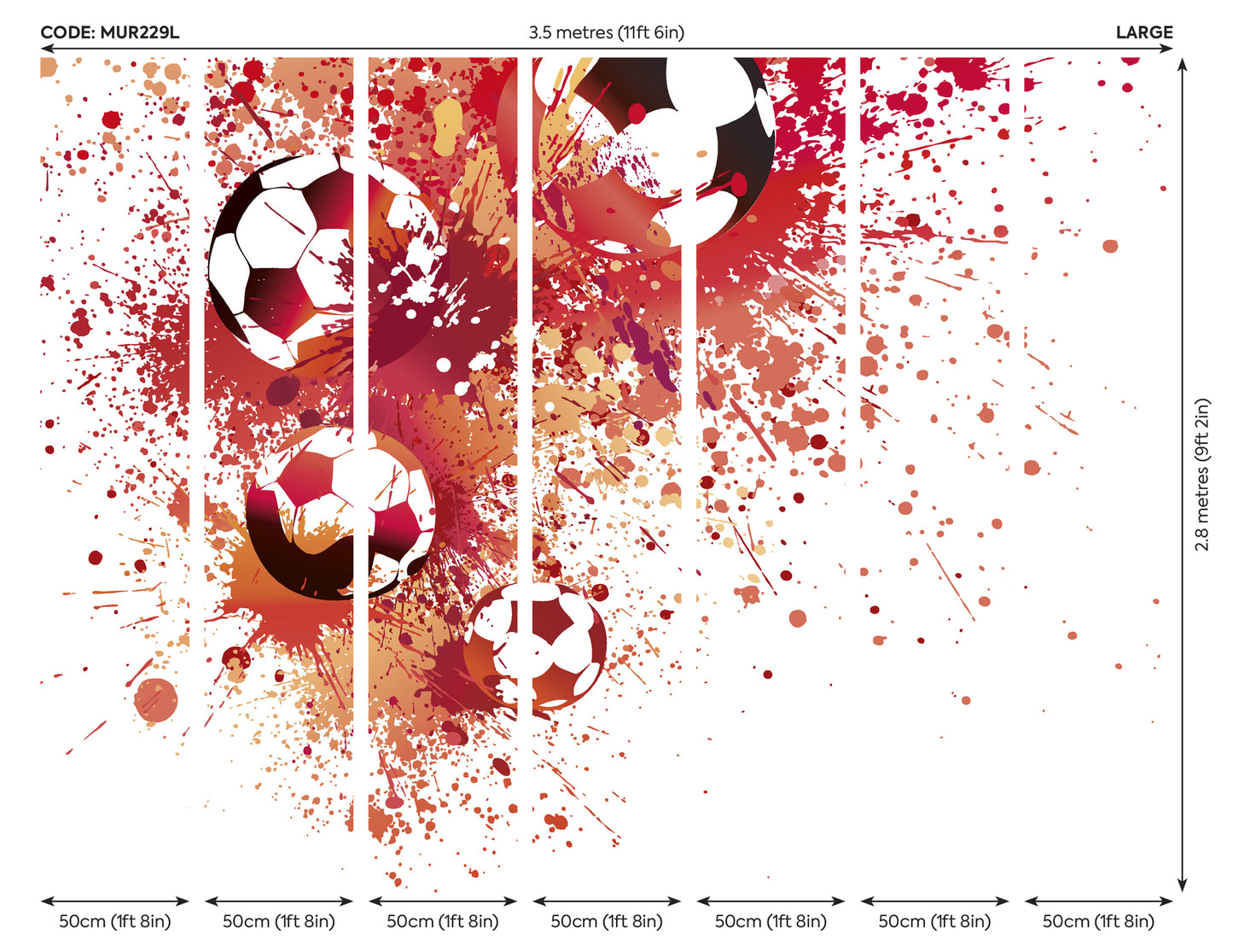 FOOTBALL SPLASH - Red
