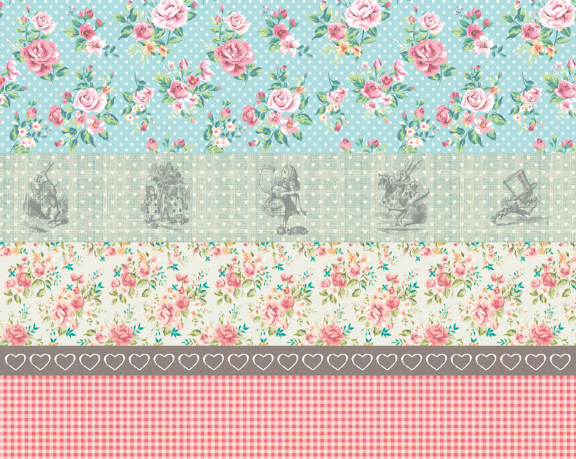 ALICE IN WONDERLAND COTTAGE CORE PATTERNS - Multi