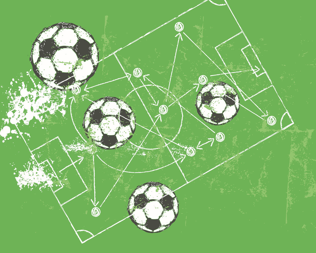 FOOTBALL GRUNGE TEXTURE - Green