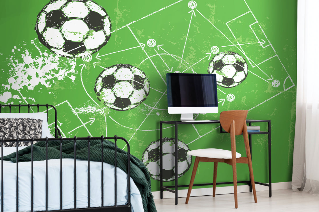 FOOTBALL GRUNGE TEXTURE - Green