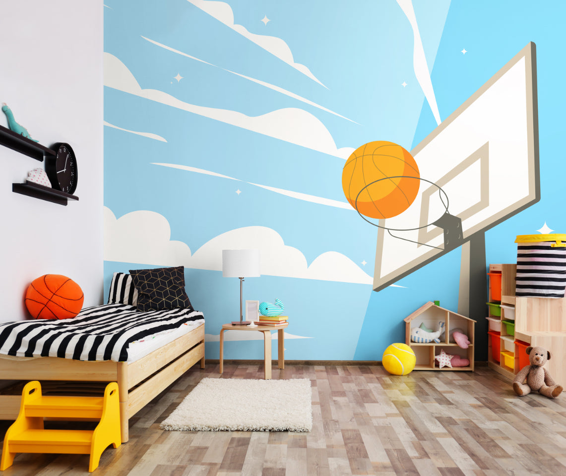 GRAPHIC BASKETBALL HOOP - Blue