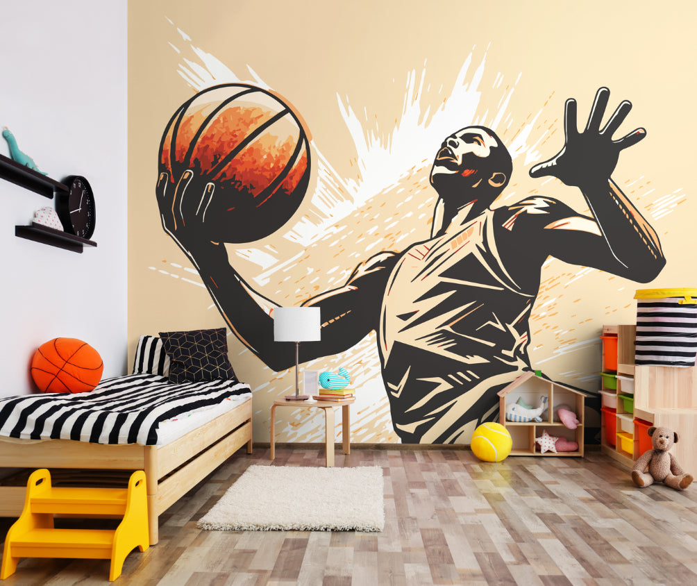 GRAPHIC BASKETBALL PLAYER - Orange