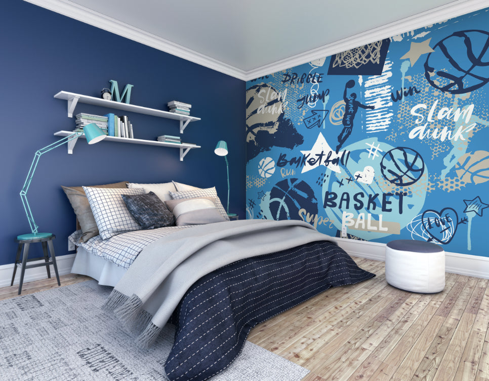 GRAFFITI BASKETBALL - Blue