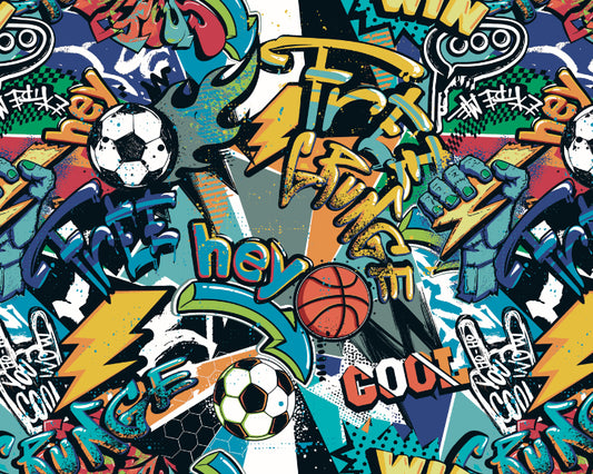 SPORTS GRAFFITI - Blue