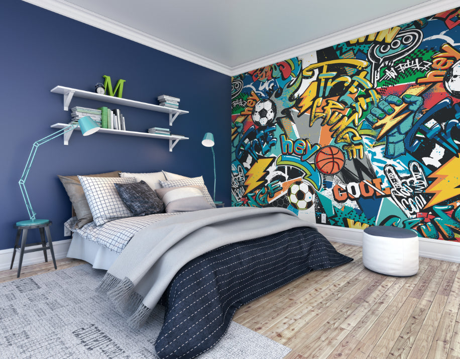 SPORTS GRAFFITI - Blue