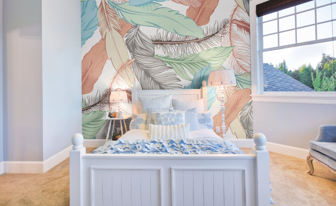 OVERSIZED FEATHERS - Multi
