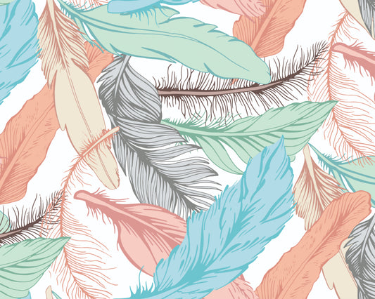 OVERSIZED FEATHERS - Multi