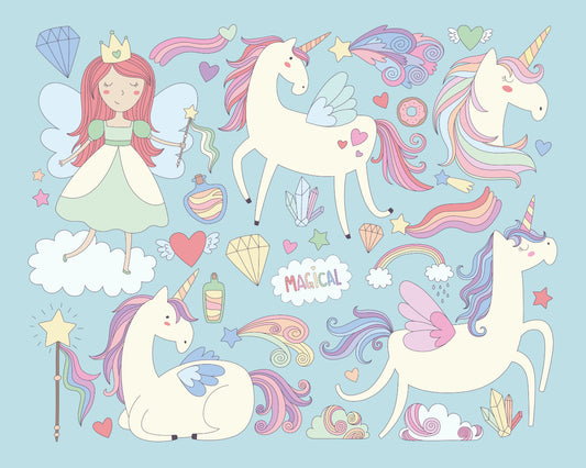 PRINCESS UNICORN - Blue