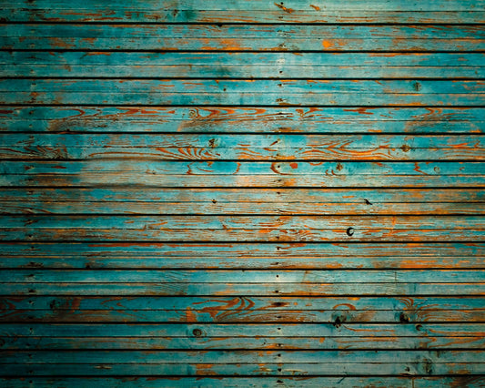 RUSTIC WOOD EFFECT - Blue