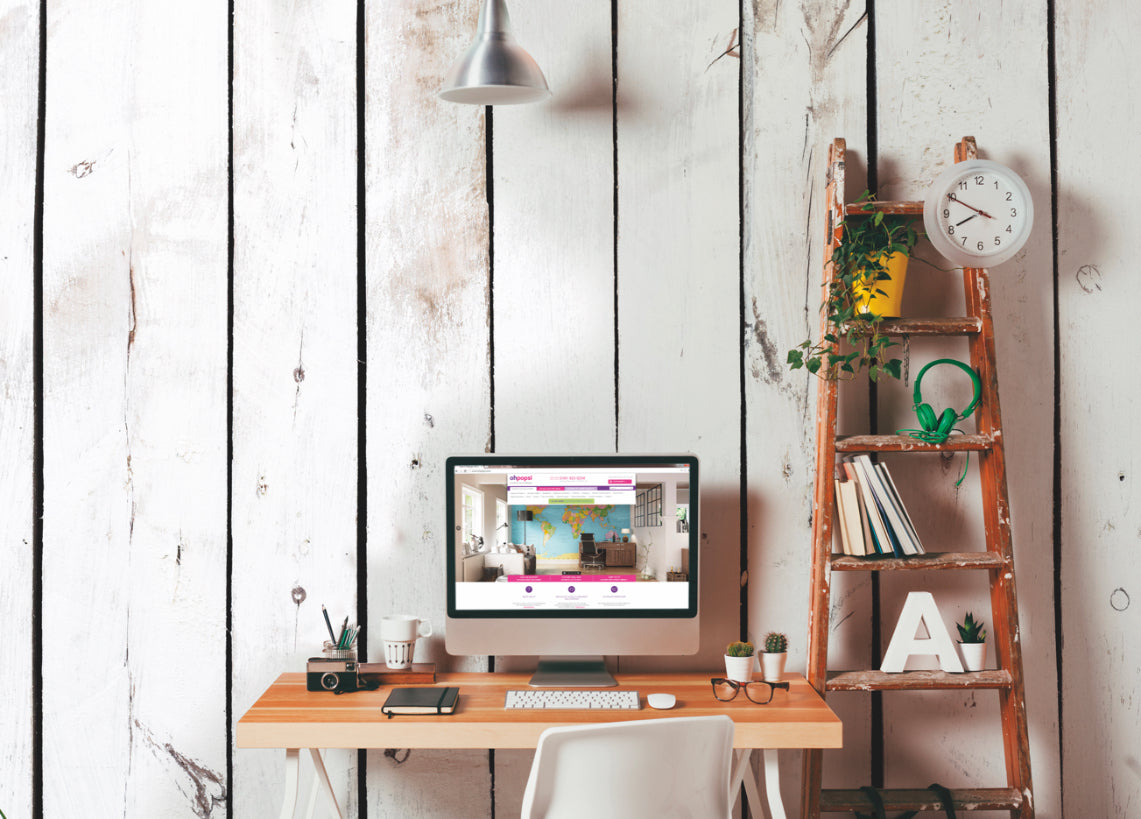 VINTAGE WOOD EFFECT - White