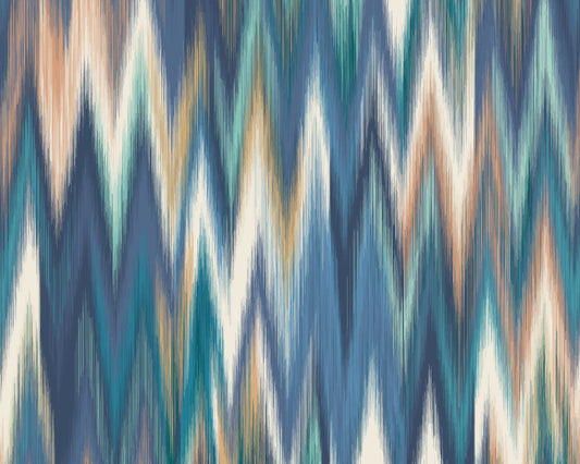 IKAT ZIG ZAG - Indigo Blue