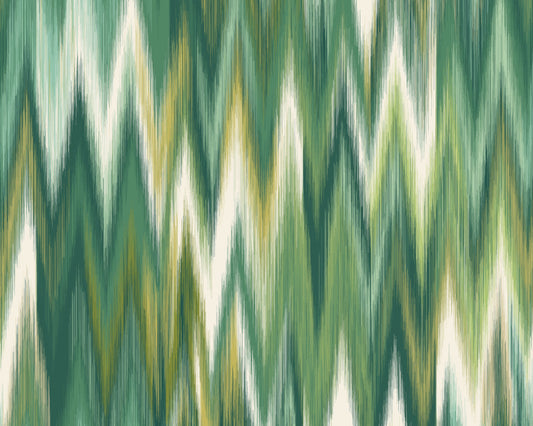 IKAT ZIG ZAG - Forest Green