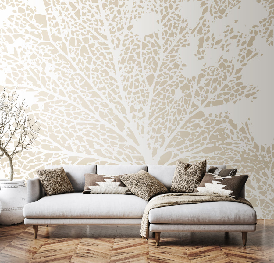 SKELETON LEAF - Natural Linen