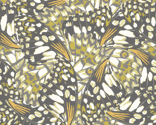 BUTTERFLY WINGS - Black & Olive Green
