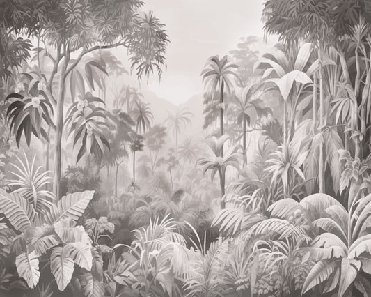 JUNGLE TREES - Black & White