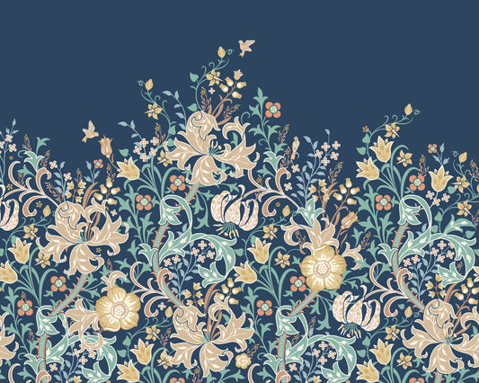TRAILING LILY - Navy Blue