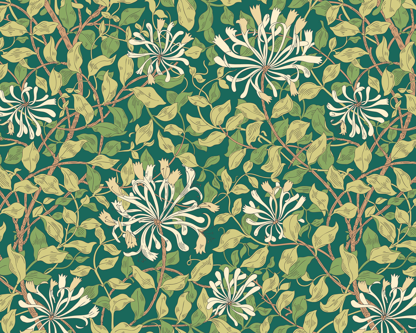 HONEYSUCKLE - Forest Green