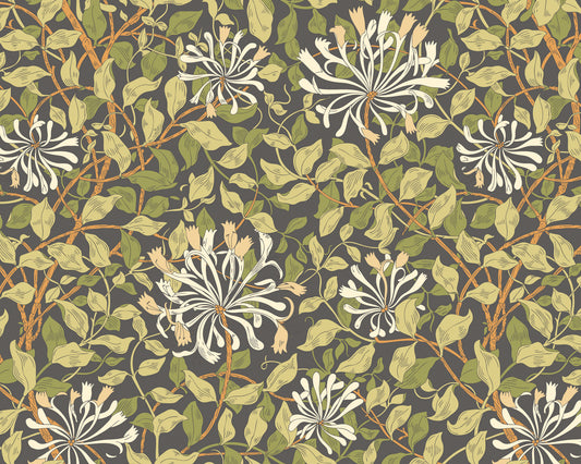 HONEYSUCKLE - Black and Olive Green