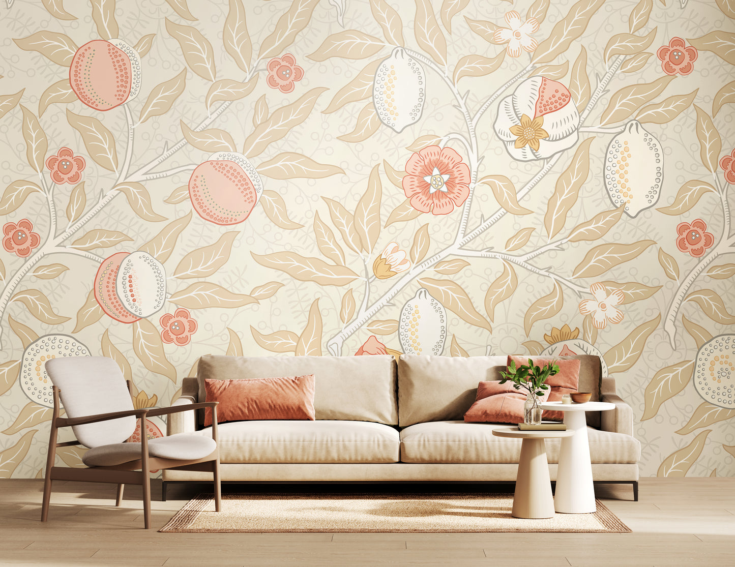 FRUIT AND FOLIAGE - Soft Linen