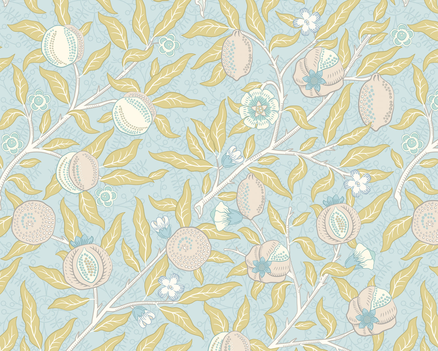FRUIT AND FOLIAGE - Wedgewood Blue