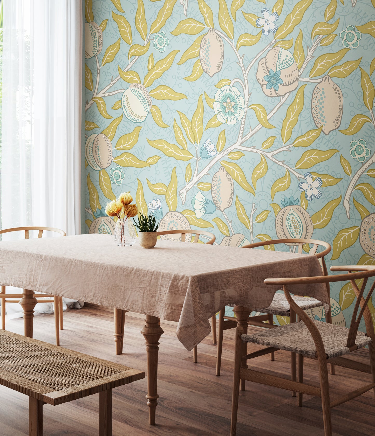 FRUIT AND FOLIAGE - Wedgewood Blue