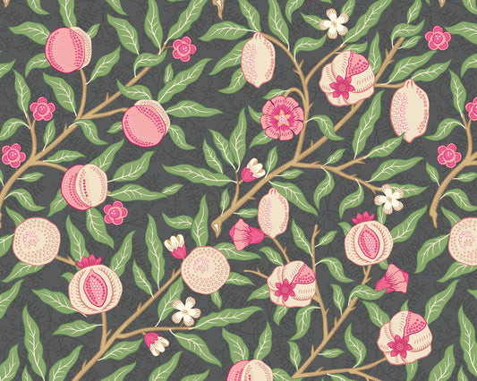 FRUIT AND FOLIAGE - Black and Rose Pink
