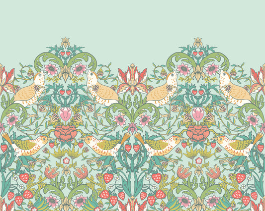 BIRDS, FRUIT AND FOLIAGE - Duck Egg