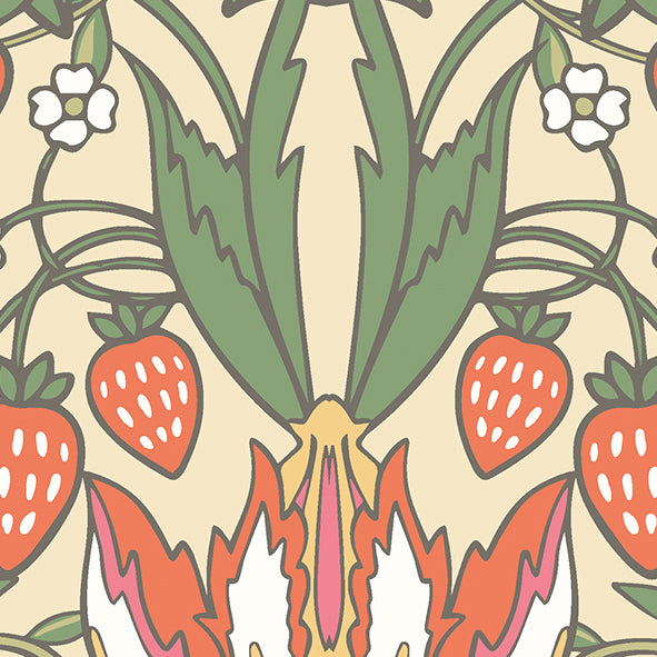 BIRDS, FRUIT AND FOLIAGE - Gold and Olive