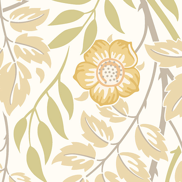 CASCADING ROSEHIP - Gold and Olive