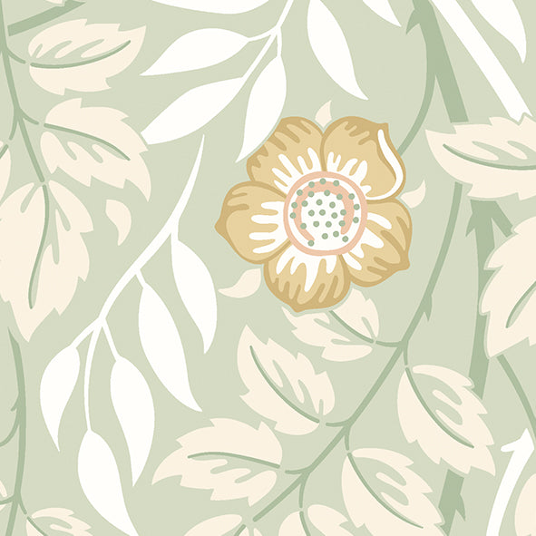 CASCADING ROSEHIP - Sage Green
