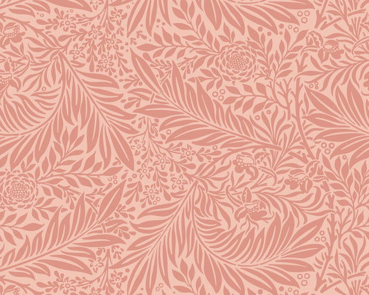 TRAILING FERNS - Warm Coral