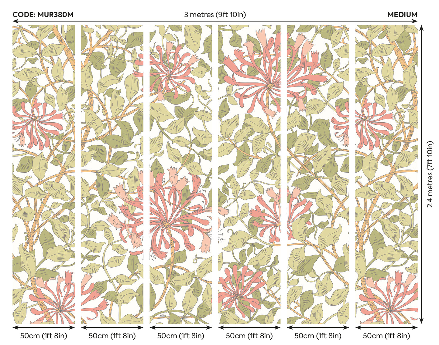 HONEYSUCKLE - Soft Coral