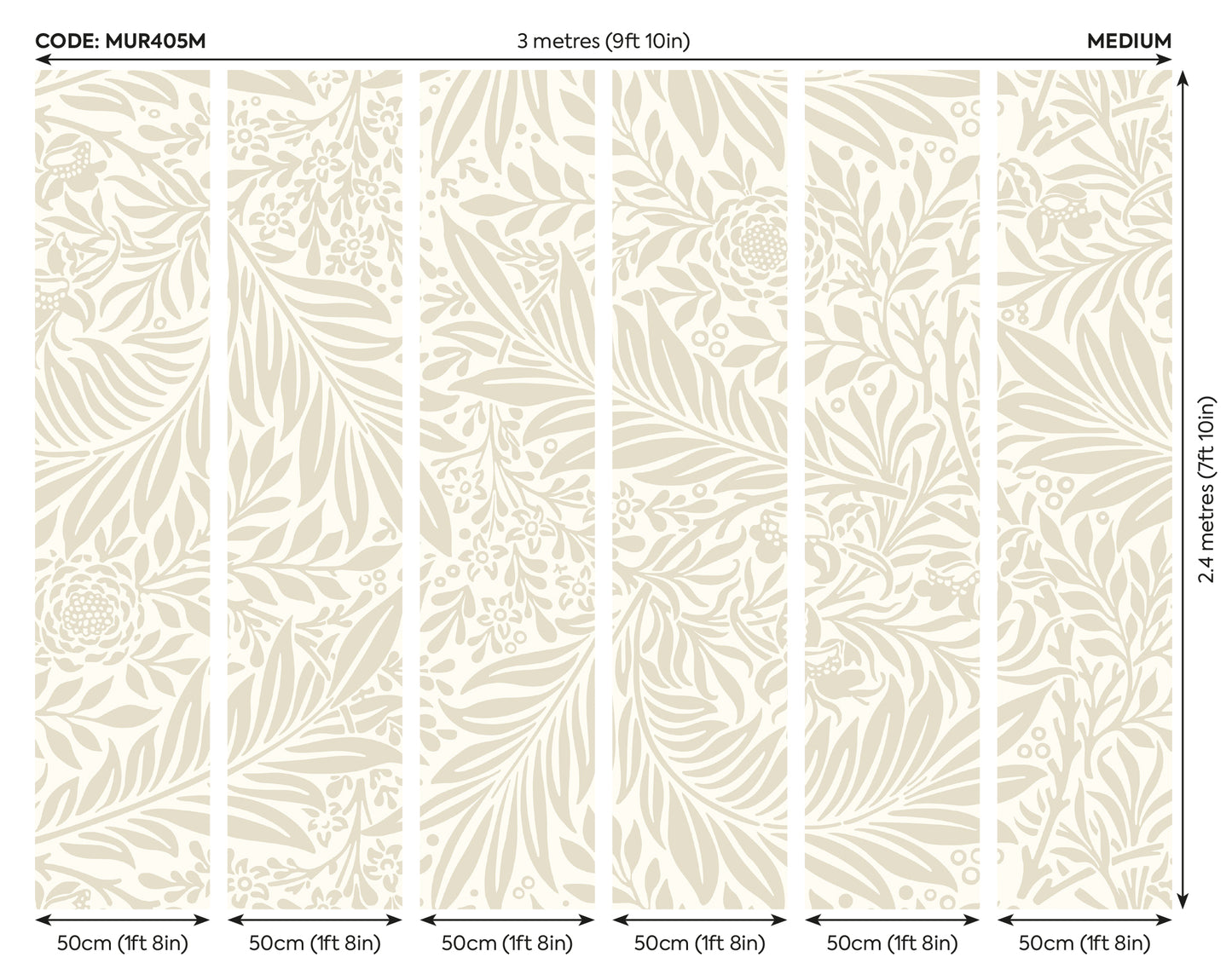 TRAILING FERNS - Stone and Linen